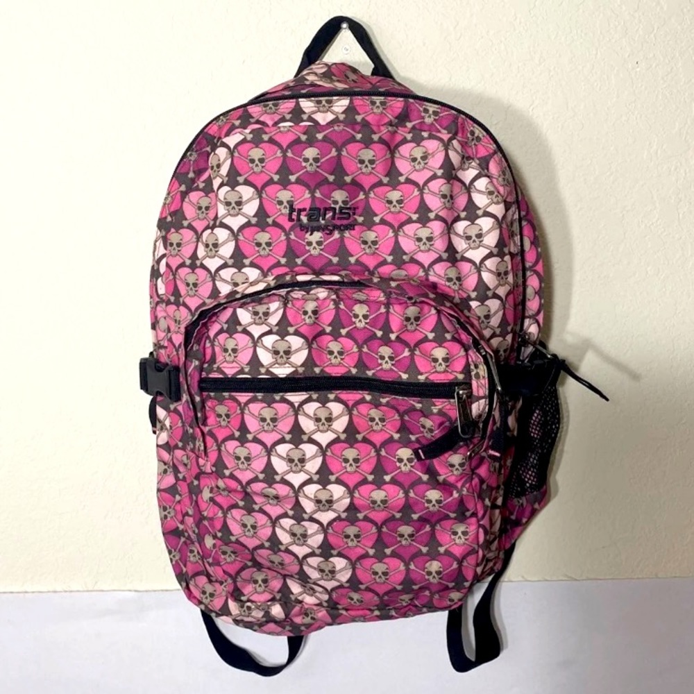 Trans by Jansport skull backpack
